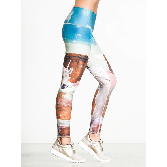 Teeki Women's Yoga Leggings Unicorn Style Size XS Pilates Fitness Gym Athleisure - Picture 2 of 8